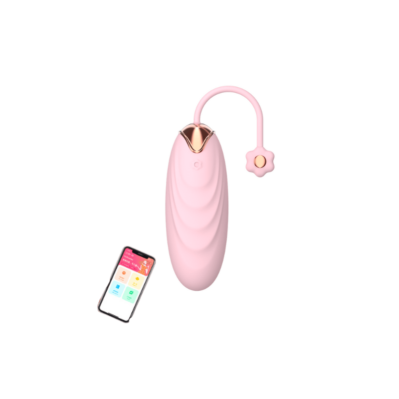 Item F93001 Wholesale App-Controlled Rechargeable Egg – 10X Vibration & IPX6 Waterproof. Rechargeable 240mAh, Silicone-TPE-ABS Design for Retailers & Distributors