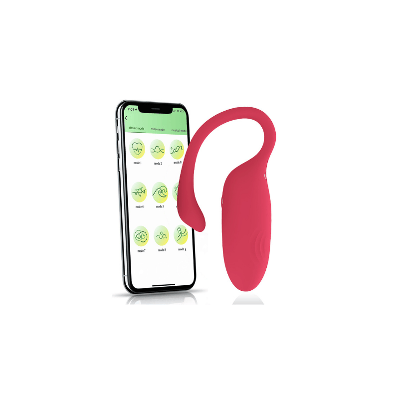 Item F92977 APP-Controlled Swan Egg Vibrator IPX7 Waterproof – 9-Frequency Teledildonics Accessory for B2B Wholesale | Rechargeable Adult Wellness Toy with Discreet Shipping Packaging