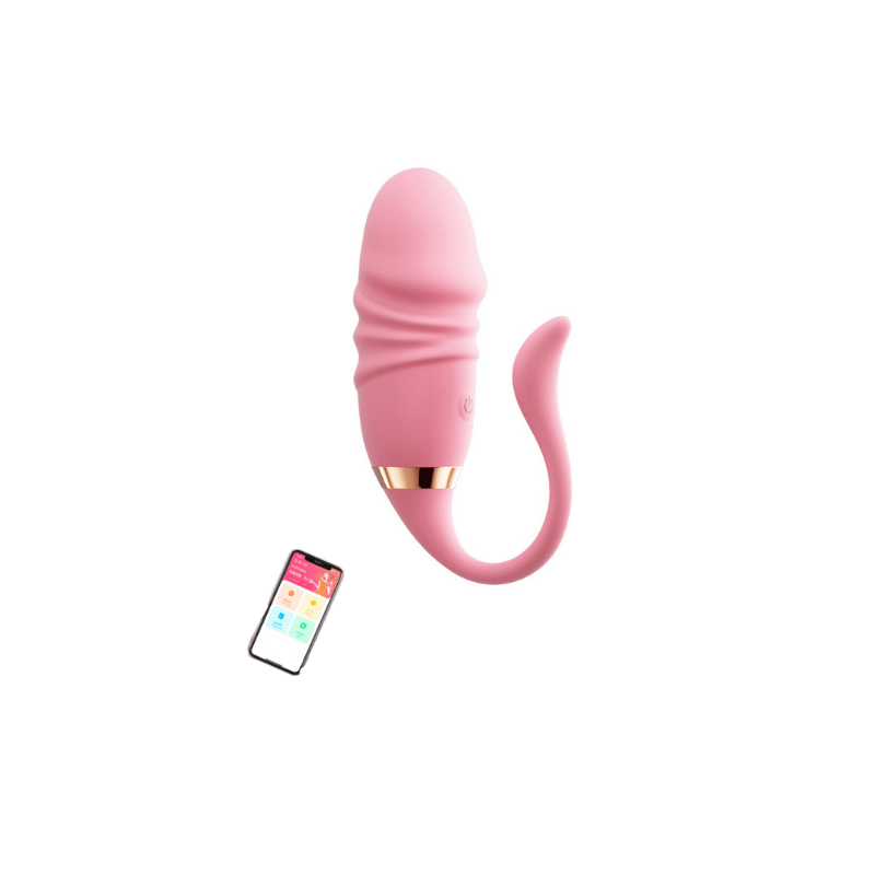 Item F92988 Wholesale Telescopic Glans Vibrator – App-Controlled 9-Speed Thrust + Remote Control for B2B Bulk Orders, OEM/ODM Glans-Shaped Adult Toy Solutions