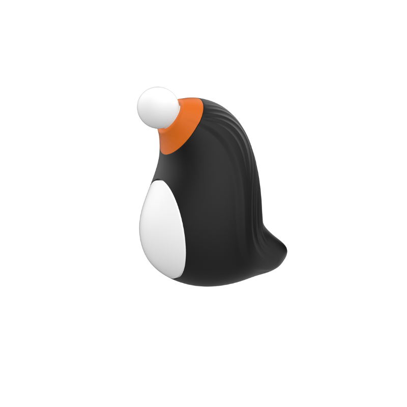 Item F92814 Wholesale Penguin Clit Sucking Vibrator – 6X Vibration & 10X Tapping. App/Manual Control, 400mAh Rechargeable. Silicone-ABS Design for Retailers & Distributors
